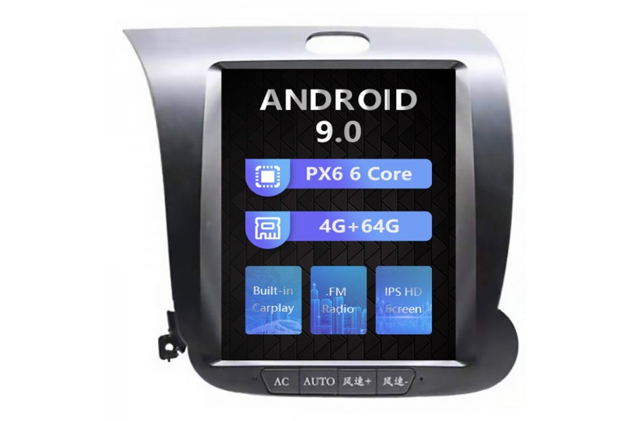 Kia K3 2013 Tesla style 10.4 inch Android Car DVD Player 